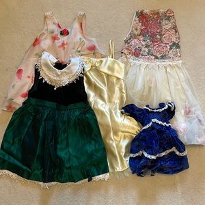 Lot of 4 Kid’s Vintage Dresses Sizes 4-7